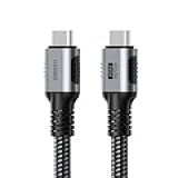 Hagibis Cabo USB 4 Cabo De Carregamento Rápido Trançado De Grafeno USB C Para USB C 240W Com Transferência De Dados 8K 60Hz 40Gbps Thunderbolt 4 3 Cabo De Vídeo Para IPhone 15 15 Pro Max IPad