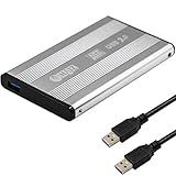 Haiz Case Usb 3 0 Hd Externo 2 5 Metal Notebook Console Pc Prata HZ 392