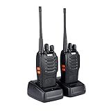 Haiz Kit 2 Rádios Comunicador Profissional UHF 16 Canais HZ 888S
