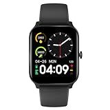 Haiz Smartwatch Relógio Inteligente Bluetooth My Watch S Echo Faz E Recebe Chamadas Tela Full Touch 44mm Hz-gt5d-preto