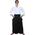 Hakama De Aikido Preto  Em Tecido Oxford Marca Shizen
