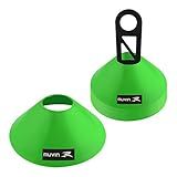 Half Cone De Marcação De Plástico Muvin Kit Com 12 Chapéu Chinês Treino Funcional Agilidade Treinamento Circuitos Desempenho Resistente Futebol Basquete Voleibol Handebol Beisebol