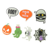 Halloween Shoe Charm, 50 Unidades, Tema De Pvc Brilhante Par