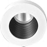 HALO Lente Embutida TL403BBS Com Acabamento De LED De 10 Cm Com Lente Regressada Sólida Com Refletor Preto E Anel Branco Fosco
