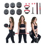 Halter Ajustável 20kg Musculação Dumbbell Kettlebell Fitnow