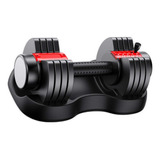 Halter Ajustável 6kg Smart Dumbbell Musculação Fitness Cor Preto vermelho