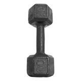 Halter Dumbell Peso Academia Sextavado Pintado 10kg P Treino E Musculação Cor Preto