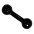 Halter Peso Bola Peso Musculação   Fitness 1kg Emborrachado Cor Preto