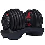 Halter Regulável Vermelho 24kg Dumbell Drumbell Anilhas