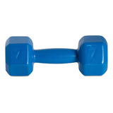 Halter Sextavado Emborrachado 7kg Azul S62 Bic Acte Sports