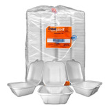 Hamburgueira Isopor Para Lanches E Salada Ch03 100 Unidades
