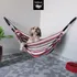 Hammock Rede De Transportes Para Pet   Listrada Vermelha
