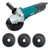 Hanabi Lixadeira Angular Esmerilhadeira Politriz 220V Lixadeira 880W Profissional 4-1-2 115mm 11000rpm Com Empunhadura Auxiliar