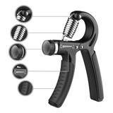 Hand Grip Ajustável Com Mola 60kg Fitness Fisioterapia Pulso Cor Preto