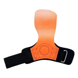Hand Grip Competition Skyhill Couro Cross Luva Palmar Cor Laranja Tamanho M