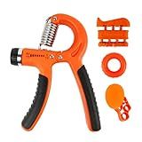 Hand Grip Exercício Dedos Mãos Punho Fisioterapia Fortalecedor De Mão Exercitador Dedos E Punho Kit 5 Pçs