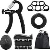 Hand Grip Kit Com 5 Peças Fortalecedor De Mão Exercitador Dedos E Punhos Exercício Fisioterapia Dedos Mãos
