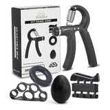 Handgrip Mão Ajustável 60kg Contador Fisioterapia Academia Cor Preto