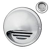 Handua Tampa De Ventilação Redonda Para Secador De Ar De Exaustão De Aço Inoxidável De 15 Cm Com Vedação De Borracha Resistente à Ferrugem à Prova De Intempéries E Eficiente Fluxo De Ar Externo Grade De Ventilação De Duto De Tomada De Parede