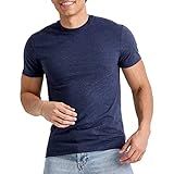 Hanes Camiseta Masculina Originals Leve Camiseta Tripla Tamanhos Grandes E Altos Azul Marinho Atlético Mesclado GG Alto