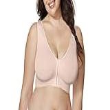Hanes Sutiã Feminino Just My Size Pure Comfort- Camiseta Sem Fio Com Fecho Frontal- Concha De Areia- 1X