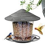 Hanizi Alimentadores De Pássaros Para Uso Externo- Alimentador De Pássaros- Sementes De Pássaros Selvagens Para Comedouros Externos- Alimentador De Pássaros à Prova De Esquilos E Decoração De Jardim