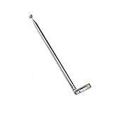 Hao Pro Antena De Substituição Telescópica De 6 Seções, 64 Cm, Antena Universal Vertical, Fácil De Instalar, Melhor Recepção Para Rádio Portátil Tv Am Fm, Sem Folga, Sem Localização, Limitada, Aço