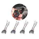 HAOBO Conector Da Bobina De Ignição De 4 Pacotes Chicote Do Conector Da Bobina De Ignição Plugue Do Conector Da Bobina De Ignição Automotiva Substituição Do Chicote Do Plugue Do Conector Da Bobina