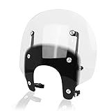 HAONEL Defletor De Vento Transparente Para Para Brisas De Motocicleta Compatível Com Harley RH 975 RH975 Nightster 975 2022 Até 48 8 Cm De Largura X 30 5 Cm De Altura Grampo Preto Curto Para