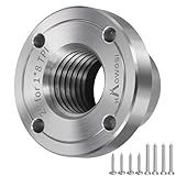 HAowosi Placa Frontal De Torno De Madeira De Aço De 5 Cm- Placa Frontal Para Torno De Madeira- Placa De Face De Torno Adequada Para Eixo De 2-5 Cm X 8TPI Sem Mandril