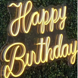 Happy Birthday Neon Led Decoração Festas Luminária Acrílico