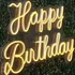 Happy Birthday Neon Led Decoração Festas Luminária Acrílico