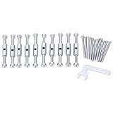 HappyFit Tipo 86 Caixa De Junção Reparador Ferramenta Strut Parafuso Chave Interruptor De Parede Tomada Reparador Conjunto De Fixadores 86 Metal Strut