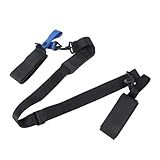 Happyyami Alça De Fixação De Ombro Para Snowboard Para Snowboard Ajustável Para Esqui Snowboard Cintas De Fixação Para Esqui Snowboard Cintas De Esqui Arnês De Esqui Nylon Preto