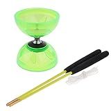 Harayaa Kit De Malabarismo Criativo Com Rolamento E Acessórios, Verde, 10,5 Cm
