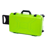 Hard Case Rígido P Equipamento Com Rodas Patola Verde Limao
