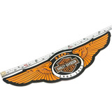 Harley Davidson 110 Anos Emblema adesivo Aluminio Grande