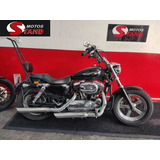 Harley Davidson Sportster Xl 1200 Custom 2012 Preta Preto