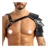 Harness Colete Couro Sintetico Masculino Leather Ombro