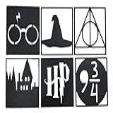 Harry Potter Kit Painel 6 Quadros Decorativos