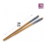 Hashi De Bambu 5 Pares Palitinho Japones Sashimi Sushi Japa