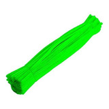 Haste Chenille Limpador 30cm Verde Bandeira Artesanato 100un