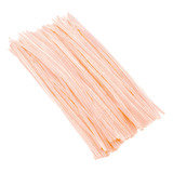 Haste Chenille Salmão 100un Artesanato Limpador De Cachimbo