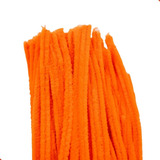 Haste De Chenille Artesanato Limpador Cachimbo 100 Un Cores Cor 410b Laranja Escuro