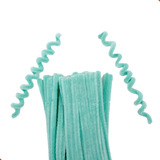 Haste De Chenille Artesanato Limpador Cachimbo 100 Un Cores Cor 425b Verde Agua