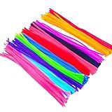 Haste De Chenille Colorida 30cm 25 Unidades Artesanato Limpeza Criatividade Flexivel Decoração