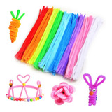 Haste De Chenille Coloridas 100und Artesanato Recreação Kids