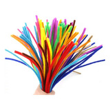 Haste De Chenille Cores 30cm 100 Unid Limpador De Cachimbo