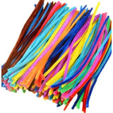 Haste De Chenille Cores 30cm 20 Unid Limpador De Cachimbo