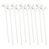 Haste Pega Balão bexiga Suporte Vareta Branco 33cm 10und